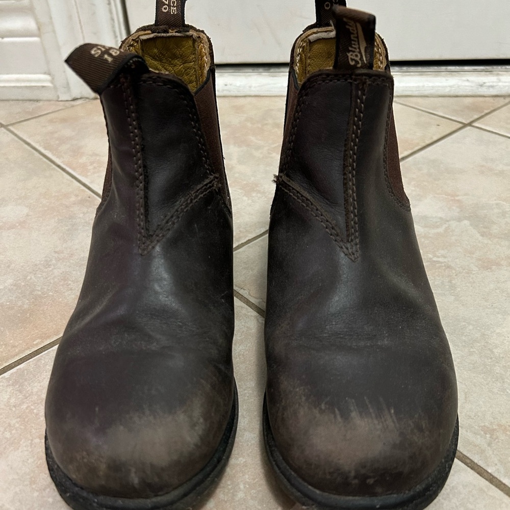 Blundstone Kids Brown Chelsea Boots